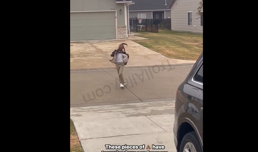 Mother Goes Off After A Young Boy That Came On Her Property And Disrespected Her Because She Wouldn’t Let Her Some Come Outside