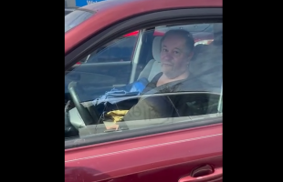Guy Was Terrified To Get Out The Car After Disrespecting A Black Man