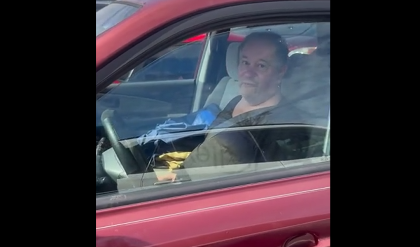 Guy Was Terrified To Get Out The Car After Disrespecting A Black Man