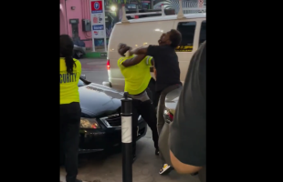 Female Security Guard Refused To Help Her Male Coworker Handle A Guy On The Job