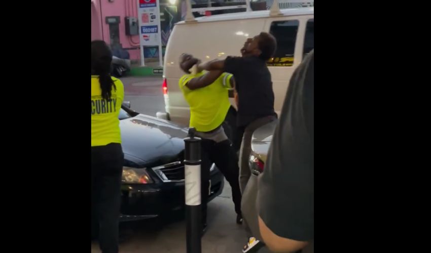 Female Security Guard Refused To Help Her Male Coworker Handle A Guy On The Job