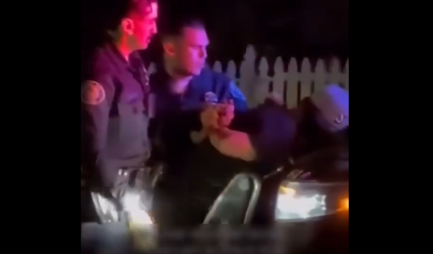 Police Gets Triggered And Jumped A Guy That Kept Talking Crazy To Them