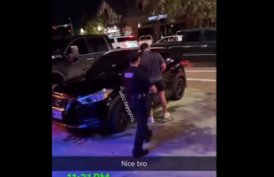Police Gets Elbowed After He Tried To A Friendly Approach To Arrest A Drunk Guy