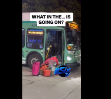 Bus Driver Puts Hands On A Homeless Woman And Throws Her Personal Items Off The Bus After She Refused To Get off