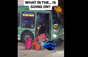 Bus Driver Puts Hands On A Homeless Woman And Throws Her Personal Items Off The Bus After She Refused To Get off