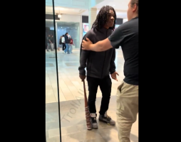 Dude Gets Mad And Tries To Put Hands On His Girlfriend After She Disrespected His Mother That Was Going Homeless