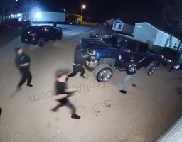 Group Of Dudes Gets Revenge By Destroying A Guy Truck For Not Paying Them