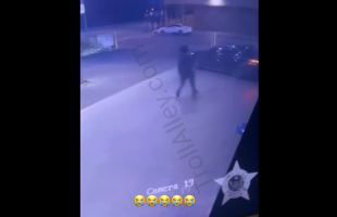 Dude Falls Out The Car After He Tried To Get In After Spinning The Block