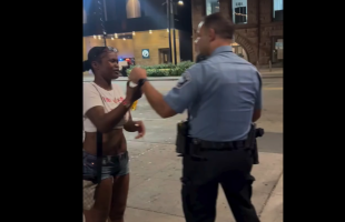 Woman Still Tries To Drink Liquor After Police Poured It Out In Front Of Her