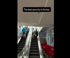 Security Guard Breaks The No Touching Policy And Put Hands On A Guy He Caught Stealing