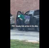 Two Bystanders Thought This Was A Woman Until He Turned Around