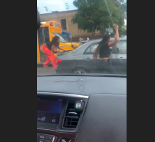 Two Girls Tried To Break Into A Low Value Car With A Rock After The Driver Hit Their Expensive Vehicle And Tried To Pull Off