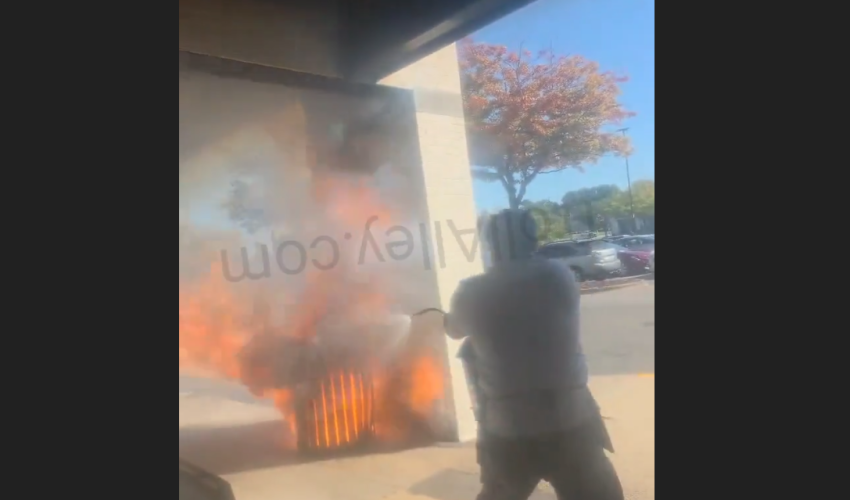 Man Had No Idea He Was Using A Water Fire Extinguisher To Put Out A Fire