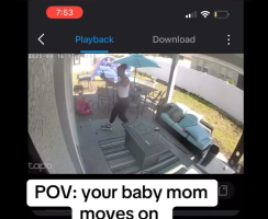 Dude Couldn’t Get Over That His Babymother Had A New Boyfriend So He Came Over And Called His Hands In Front Of His Kids