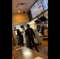 Gay Burger King Employee Gets Into A Heated Argument With His Female Coworker