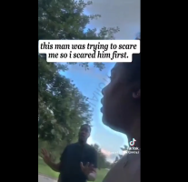 Woman Gets Mad And Scared A Man Away After He Stopped His Car Just To Follow Her Around While She Was Working Out