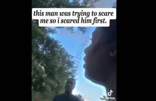 Woman Gets Mad And Scared A Man Away After He Stopped His Car Just To Follow Her Around While She Was Working Out