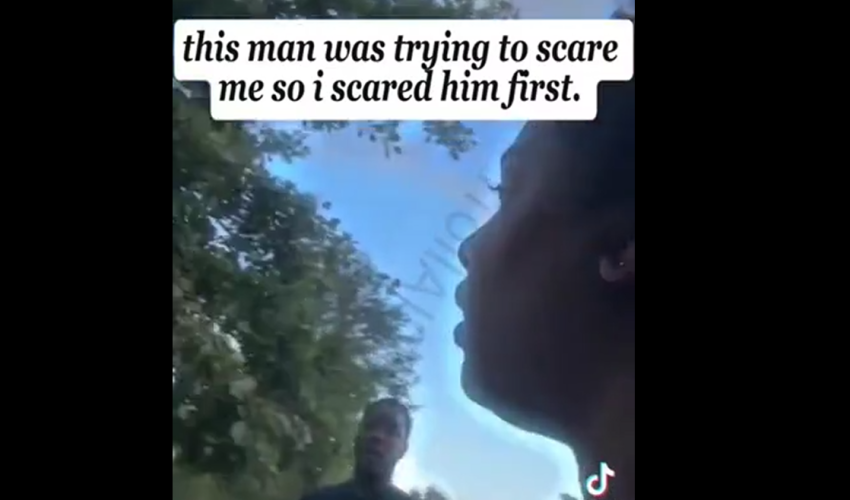 Woman Gets Mad And Scared A Man Away After He Stopped His Car Just To Follow Her Around While She Was Working Out