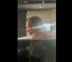 Man Begs A Guy To Calm Down After Getting Knotted Up