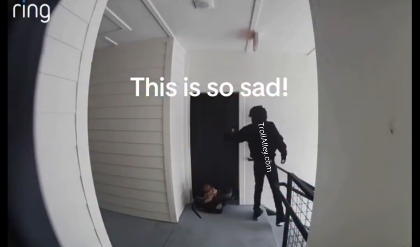 Dude Leaves Both Of His Kids By His Babymother Door Because He Was Tired Of Them