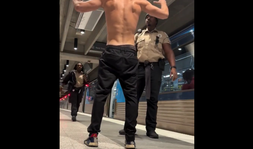 Dude Thought Because He Was A Train Boxer That Security Wouldn’t Take Him Down