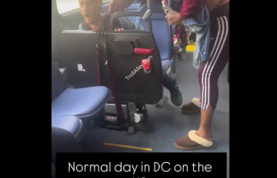 Homeless Man Gets His Food Destroyed By Two Girls On The Bus After He Allegedly Harassed Their Mother