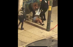 Security Guards Puts Hands On A Woman After She Wouldn’t Stop Running Up And Putting Her Hands On Them After She Got Kicked Out