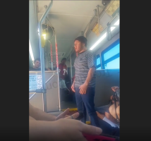 Dude Was Scared To Exit A Bus After Talking To A Man That Was Ready To Throw Down