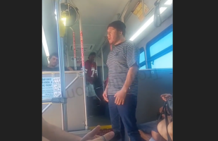 Dude Was Scared To Exit A Bus After Talking To A Man That Was Ready To Throw Down