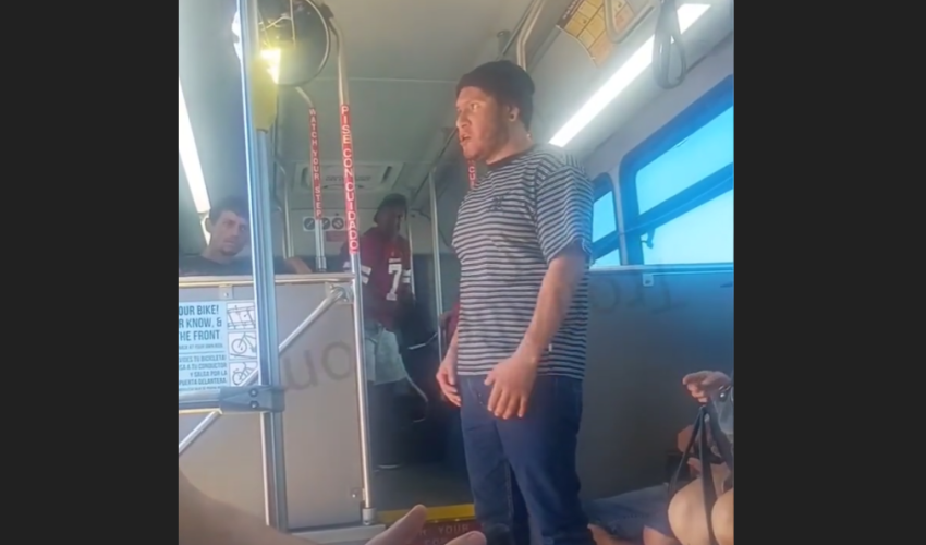 Dude Was Scared To Exit A Bus After Talking To A Man That Was Ready To Throw Down